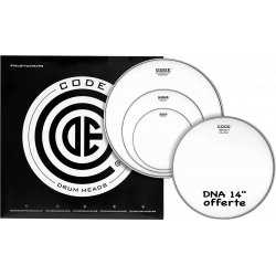 Code Drumheads TPGENCTDR - Pack peaux 10" 12" 16" Generator sablées Rock + snare DNA sablée 14"