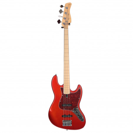 Marcus Miller V7 Vintage Swamp Ash-4 FL BMR 2.0 Bright Metallic Red Fretless - guitare basse