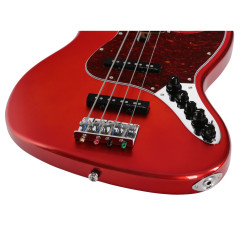 Marcus Miller V7 Vintage Swamp Ash-4 FL BMR 2.0 Bright Metallic Red Fretless - guitare basse