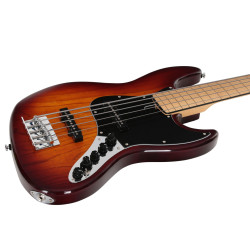 Marcus Miller V7 Vintage Swamp Ash-5 FL TS 2.0 Tobacco Sunburst Fretless - guitare basse 5 cordes