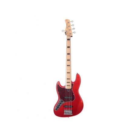 Marcus Miller V7 Vintage Swamp Ash-5 LH BMR 2.0 Bright Metallic Red  - guitare basse gaucher