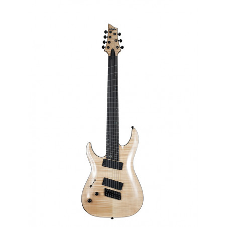 Schecter SLS ELITE C-7 Multiscale LH - Guitare électrique 7 cordes gaucher - Gloss Natural