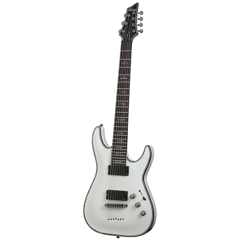 Schecter HELLRAISER C-7 - Guitare électrique 7 cordes - White