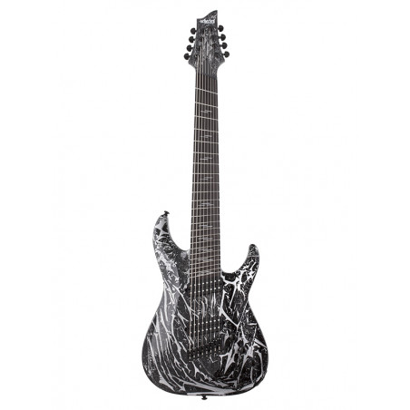 Schecter C-8 SILVER MOUNTAIN MS - Guitare électrique 8 cordes