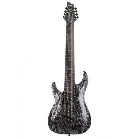 Schecter C-8 SILVER MOUNTAIN MS LH - Guitare électrique 8 cordes gaucher