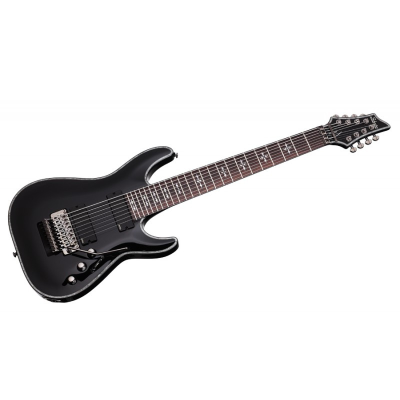 Schecter HELLRAISER C-8 FR Floyd Rose - Guitare électrique 8 cordes - Black