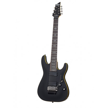 Schecter DEMON-7 FR Floyd Rose - Guitare électrique 7 cordes - Aged Black Satin