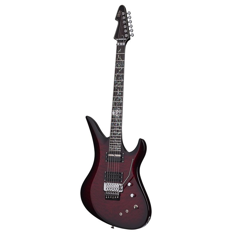 Schecter Nikki Stringfield A-6 FR S Floyd Rose Sustainiac - Guitare électrique - Bright Red Burst