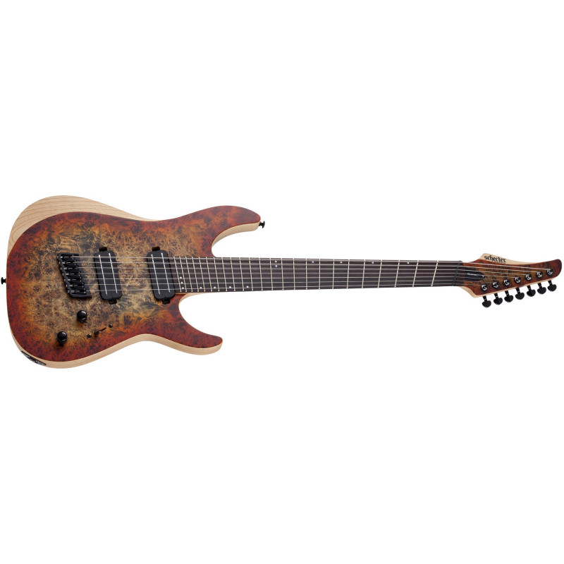 Schecter Reaper 7 - Guitare électrique 7 cordes - Inferno Burst