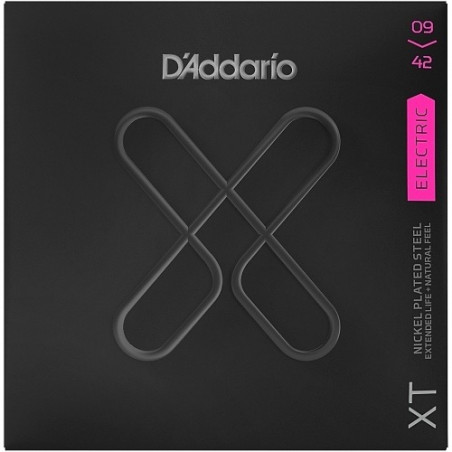 D'Addario XTE0942-3P - 3 jeux guitare électrique XT plaqué nickel - Super Light, 09-42