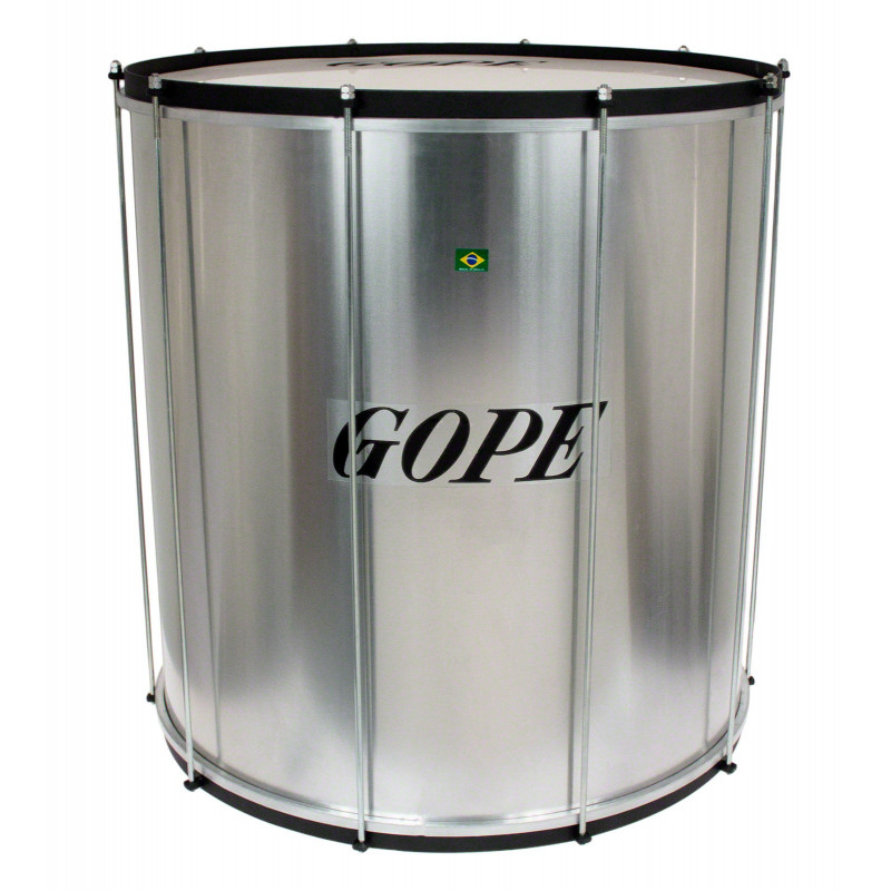 Gope Percussion - SU2260AL-HBK - Surdo Alu 22" Cercle Noir - 60cm Profondeur