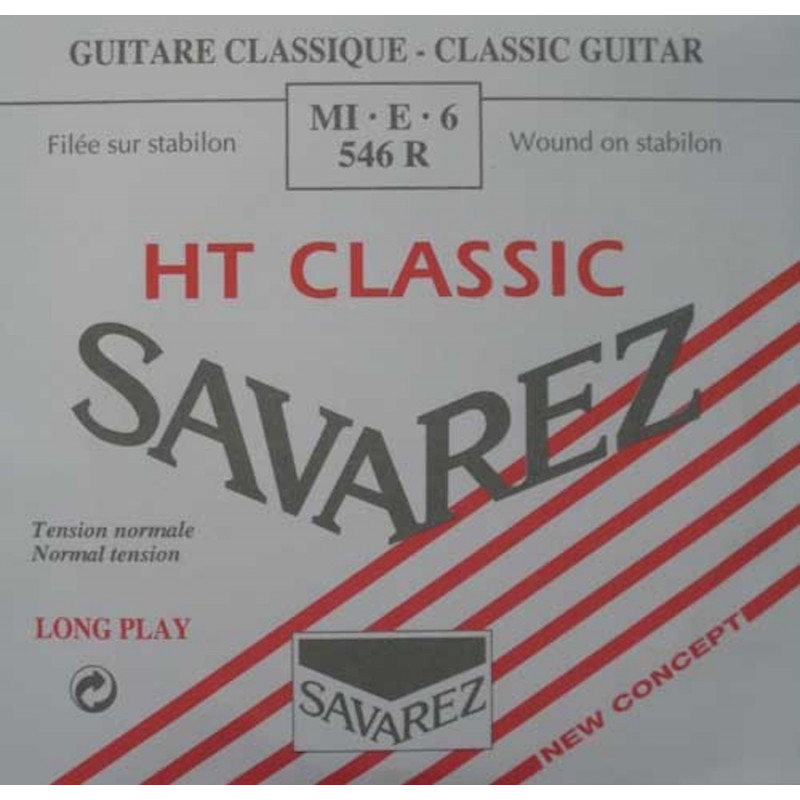 Savarez 546R Alliance rouge - Corde de Mi grave tirant normal - Guitare classique
