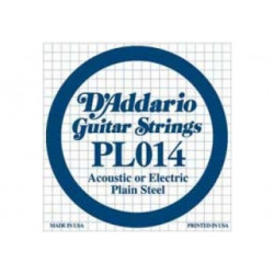 D'addario PL014 - Corde au détail 014 guitare électrique - Acier plein