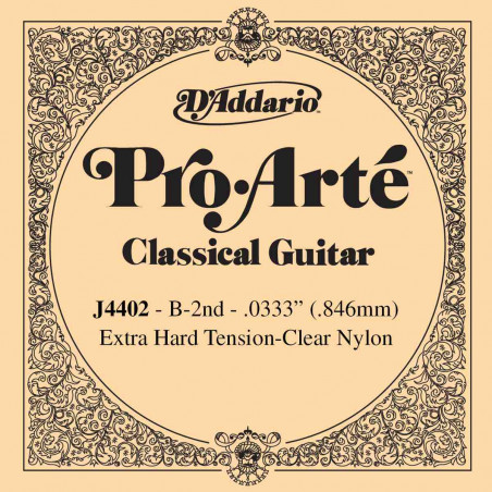 Corde au détail guitare classique D'Addario Pro-Arte - SI - J4402