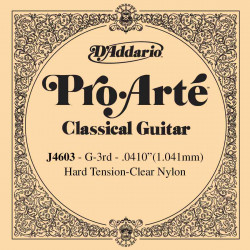 Corde au détail guitare classique D'Addario Pro-Arte Sol réassort du jeu EJ46 - J4603