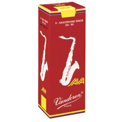 Boîte de 5 anches saxophone tenor Java Red Force 3  - Vandoren SR273R