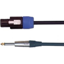 Câble haut-parleur speakon jack 9m - Yellow câble HP9JS