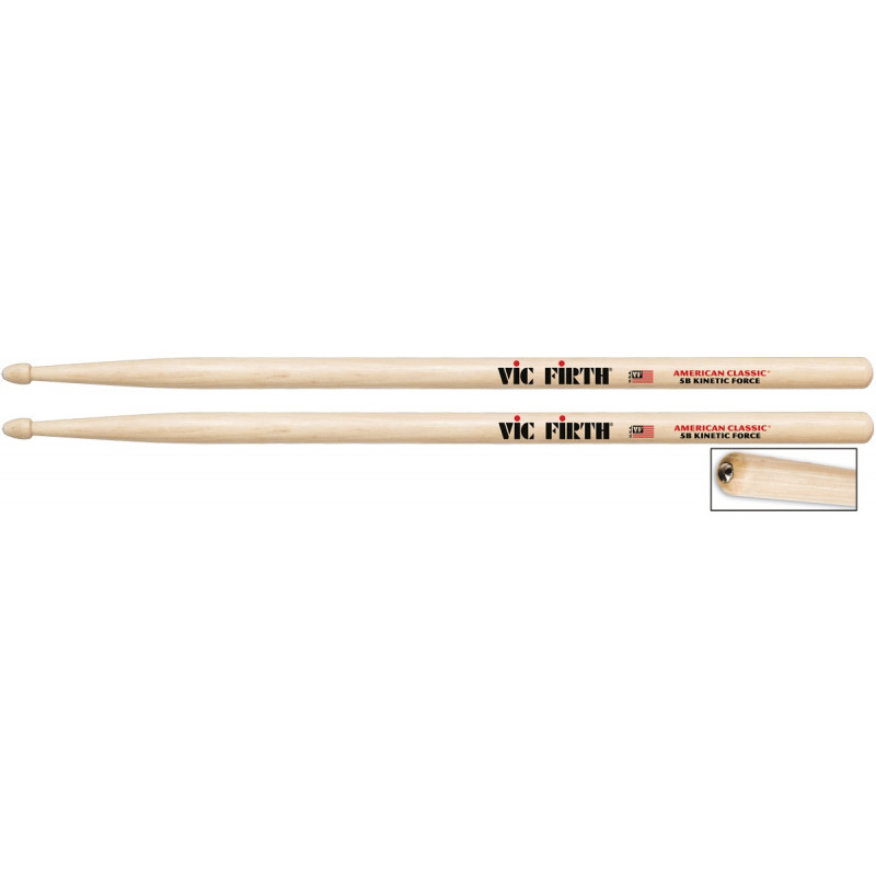 Paire de baguettes 5B Vic Firth 5BKF - American Classic Kinetic Force