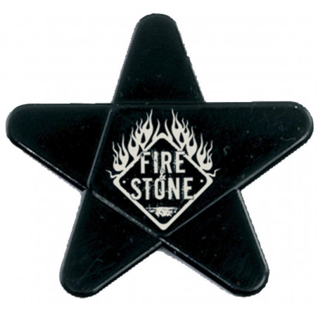 12 Médiators étoile Fire&Stone - noirs