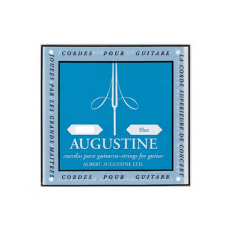 Corde de La Augustine bleu guitare classique -  tirant fort