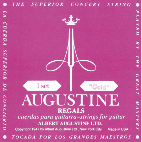 Jeu de cordes guitare classique - Augustine Régal Gold Tirant normal