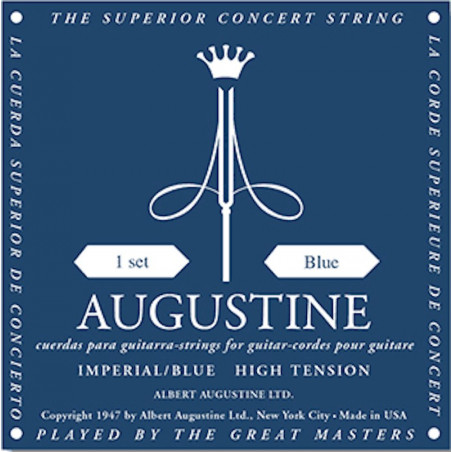 Jeu de cordes guitare classique - Augustine Impérial Bleu Tirant Fort