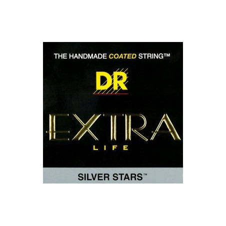 Jeu de cordes guitare électrique DR Extra Life Silver Star Lite SIE9