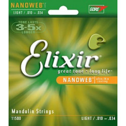 Elixir 11500 - Jeu de cordes mandoline - light 10-34