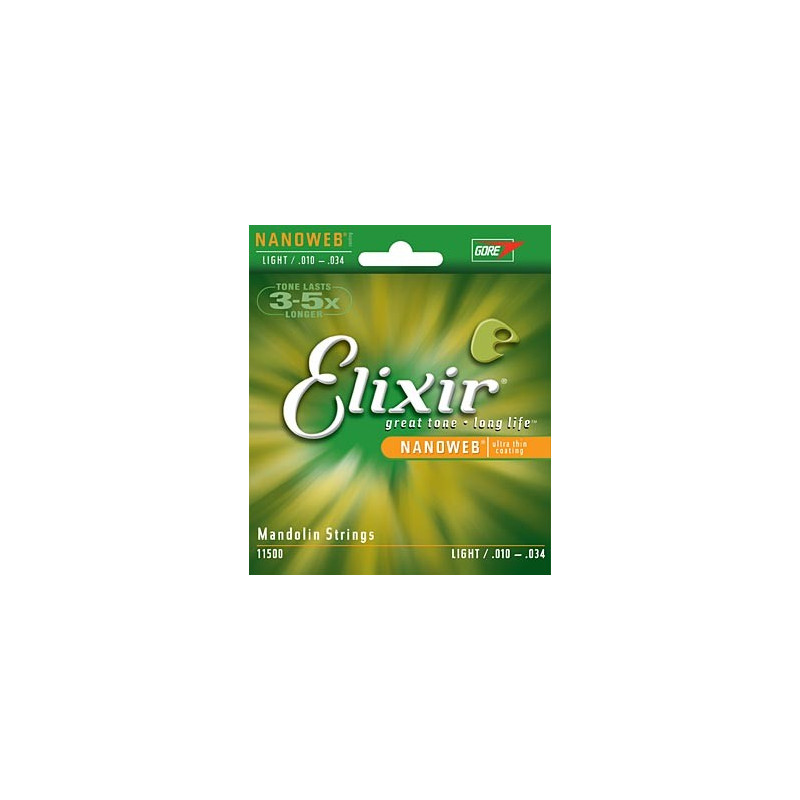 Elixir 11500 - Jeu de cordes mandoline - light 10-34