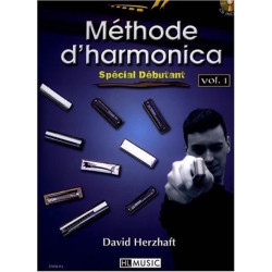 Méthode d'harmonica Vol.1 + audio Herzhaft David