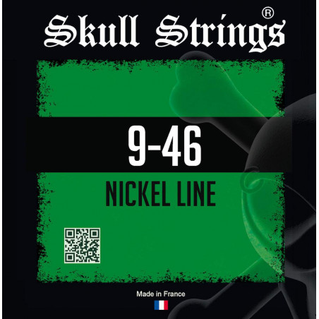 Skull Strings Nickel Line 9-46  - Jeu de cordes guitare électrique