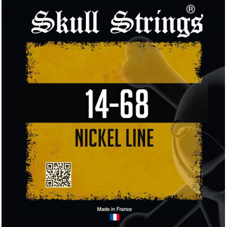 Skull Strings Nickel Line 14-68  - Jeu de cordes guitare électrique