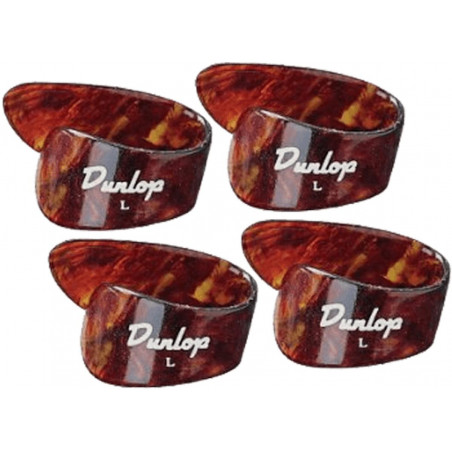 Dunlop 9023P - Player's pack de 4 Onglets pouce Ecaille Large