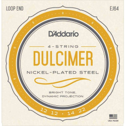 D'Addario EJ64 Dulcimer - Jeu de 4 cordes