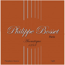 Jeu de cordes guitare acoustique Philippe Bosset Phosphore Bronze 12-53