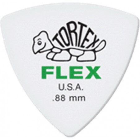 Médiator Dunlop Tortex Flex triangle 0.88 mm - 456R88