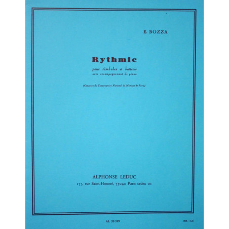 Rythmic - E. Bozza - Timbales et Batterie
