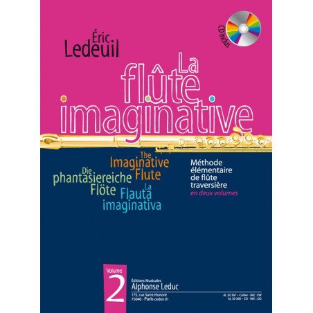 La Flûte Imaginative Volume 2 avec CD - Ledeuil