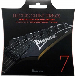 Ibanez IEGS7 - Cordes guitare électrique 7 cordes - super light - 9-54