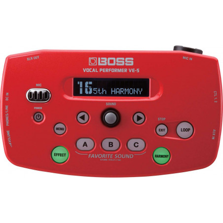Boss VE-5 Vocal Perfomer - rouge