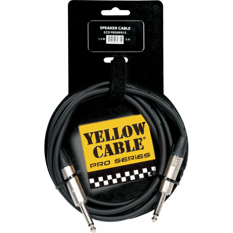 Yellow Cable PROHP015 - Câble Jack/Jack Neutrik 1.5m