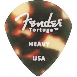 Fender - Médiator TORTUGA FORME 551 Heavy - pack de 6 médiators guitare