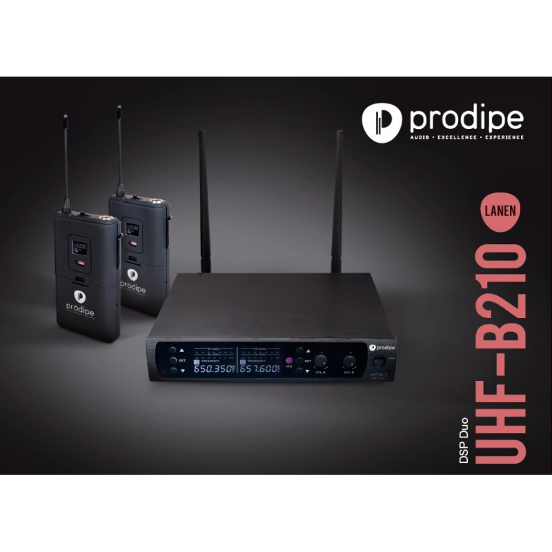 Prodipe UHF B210 DSP DUO - Système sans fil UHF microphone/instrument