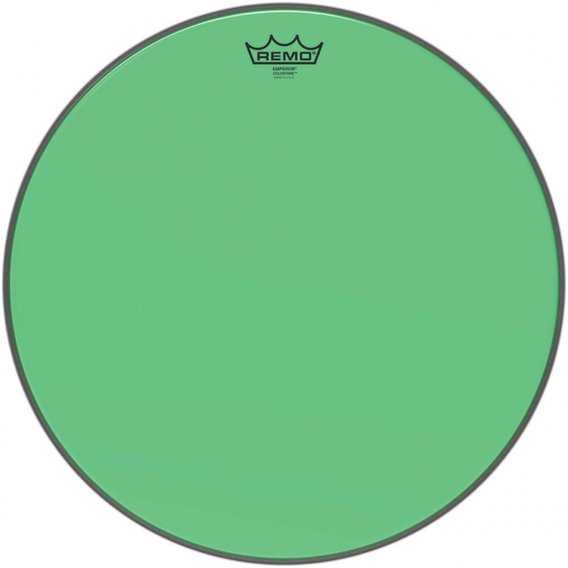 Remo BE-0318-CT-GN - Peau de frappe Emperor Colortone, vert, 18''