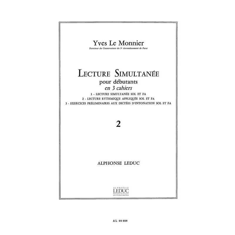 Lecture Simultanee Pour Debutant Vol 2 - Le Monnier