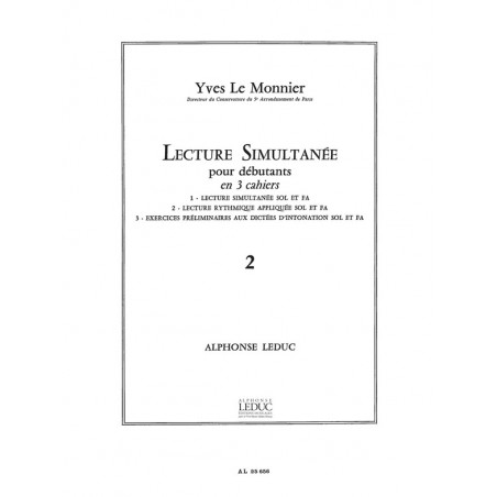 Lecture Simultanee Pour Debutant Vol 2 - Le Monnier