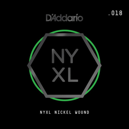 D'Addario NYNW018 Tirant .018 - corde au détail nickel wound – guitare électrique