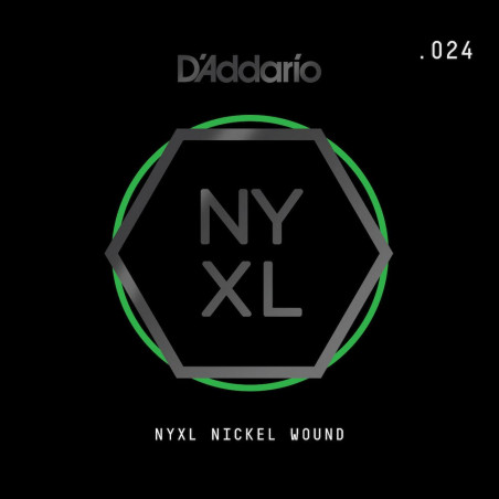 D'Addario NYNW024 Tirant .024 - corde au détail nickel wound – guitare électrique