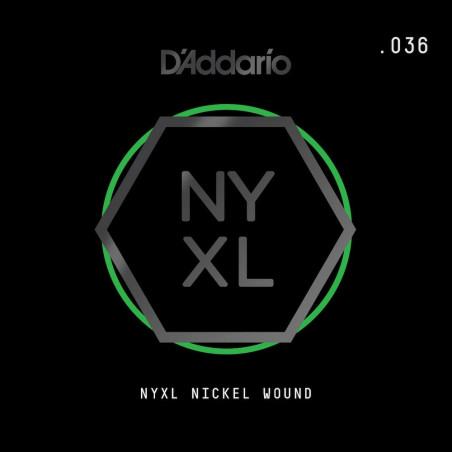 D'Addario NYNW036 Tirant .036 - corde au détail nickel wound – guitare électrique