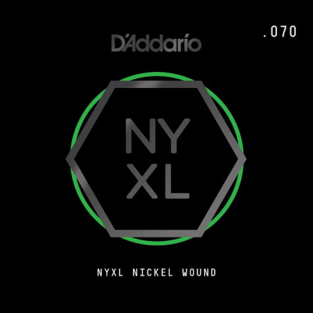 D'Addario NYNW070 Tirant .070 - corde au détail nickel wound – guitare électrique